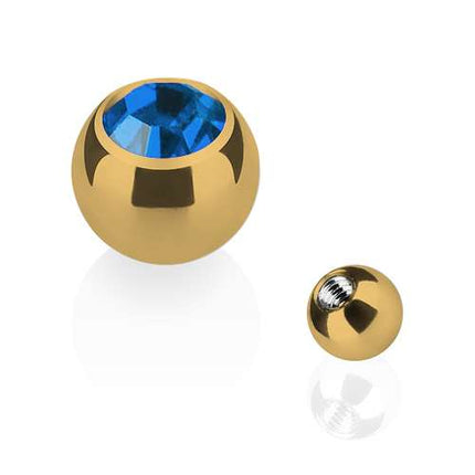 TBG03 ( Gold )  - 1,2mm x 3mm / Hellblau