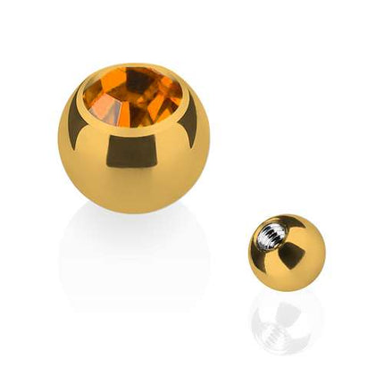 TBG03 ( Gold )  - 1,6mm x 6mm / Topaz