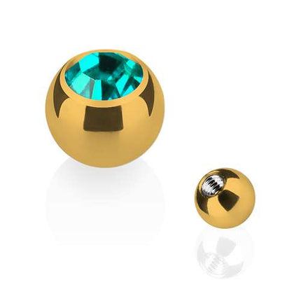 TBG03 ( Gold )  - 1,6mm x 5mm / Türkis