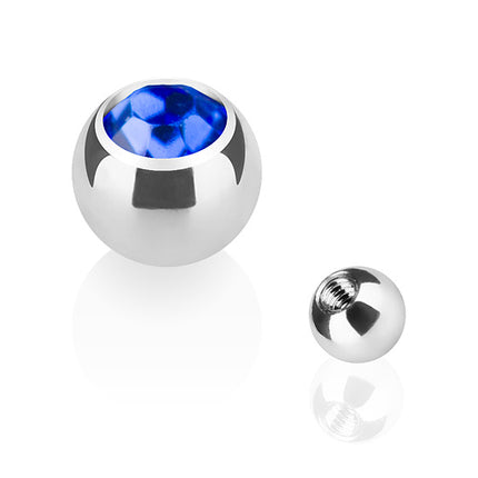 TBS03 ( Silber ) - 1,2mm x 3mm / Blau
