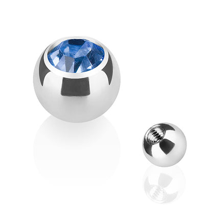 TBS03 ( Silber ) - 1,2mm x 3mm / Hellblau