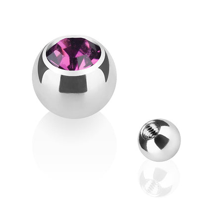 TBS03 ( Silber ) - 1,2mm x 3mm / Lila