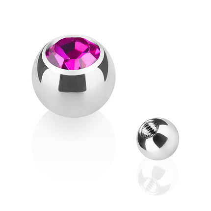 TBS03 ( Silber ) - 1,2mm x 3mm / Pink
