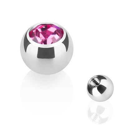 TBS03 ( Silber ) - 1,2mm x 3mm / Rosa
