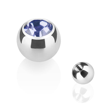 TBS03 ( Silber ) - 1,2mm x 3mm / Tanzanite