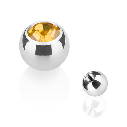 TBS03 ( Silber ) - 1,2mm x 3mm / Topas