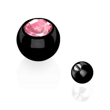 TBT03 ( Schwarz )  - 1,2mm x 3mm / Rosa
