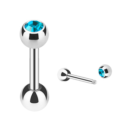 JS03 / Silber  - 6mm / Aqua