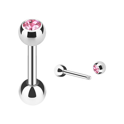 JS03 / Silber  - 8mm / Rosa