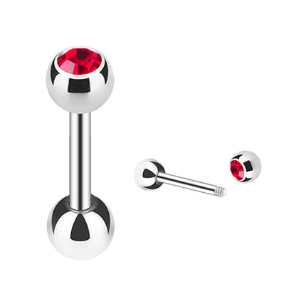 JS03 / Silber  - 8mm / Rot