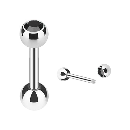 JS03 / Silber  - 6mm / Schwarz