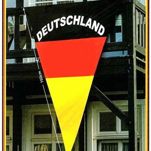Deutschland Wimpelfahne 150cm x 90cm Dreieck Flagge Fussball